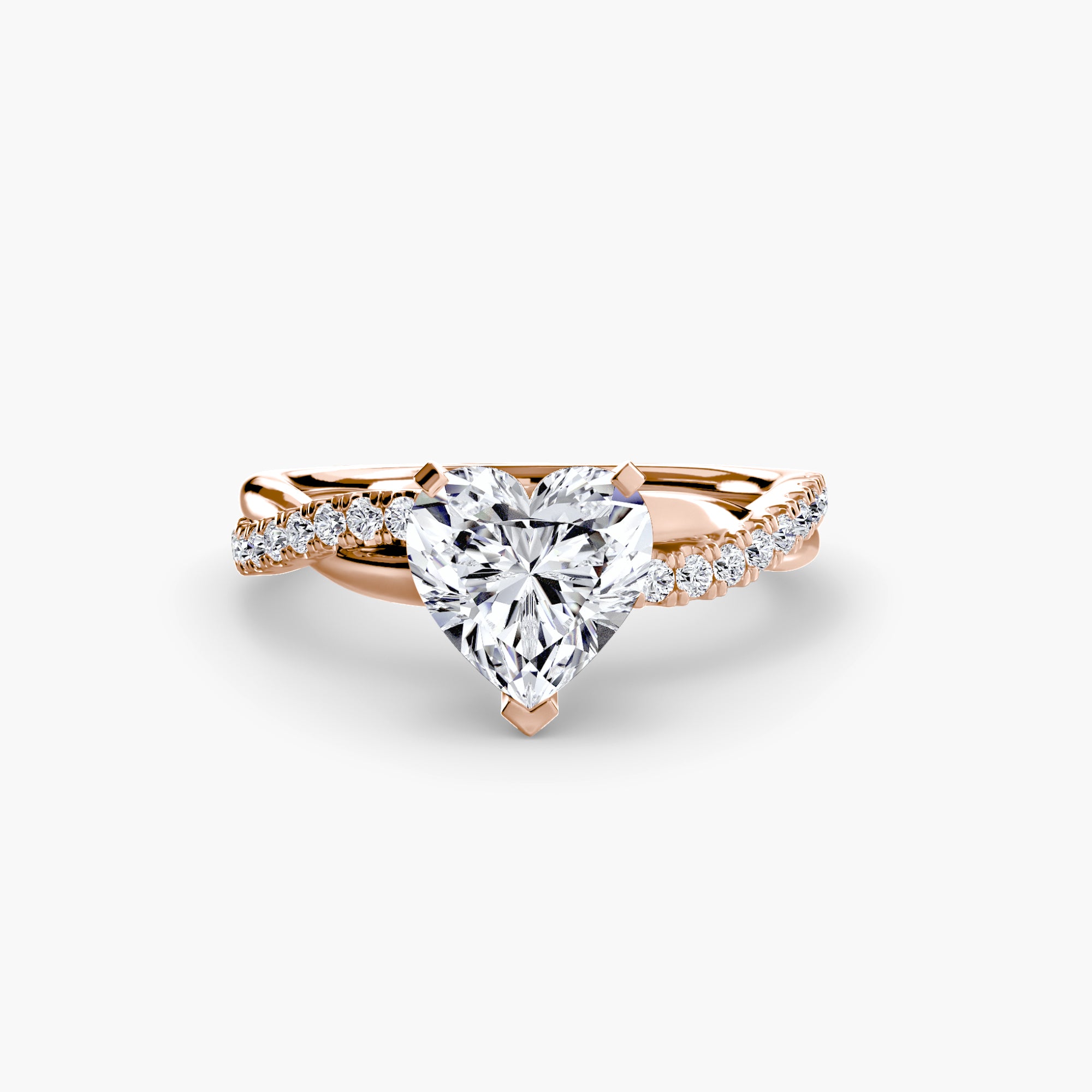 The Emerald Twist Pavé Ring-setting-The Diamond Setter