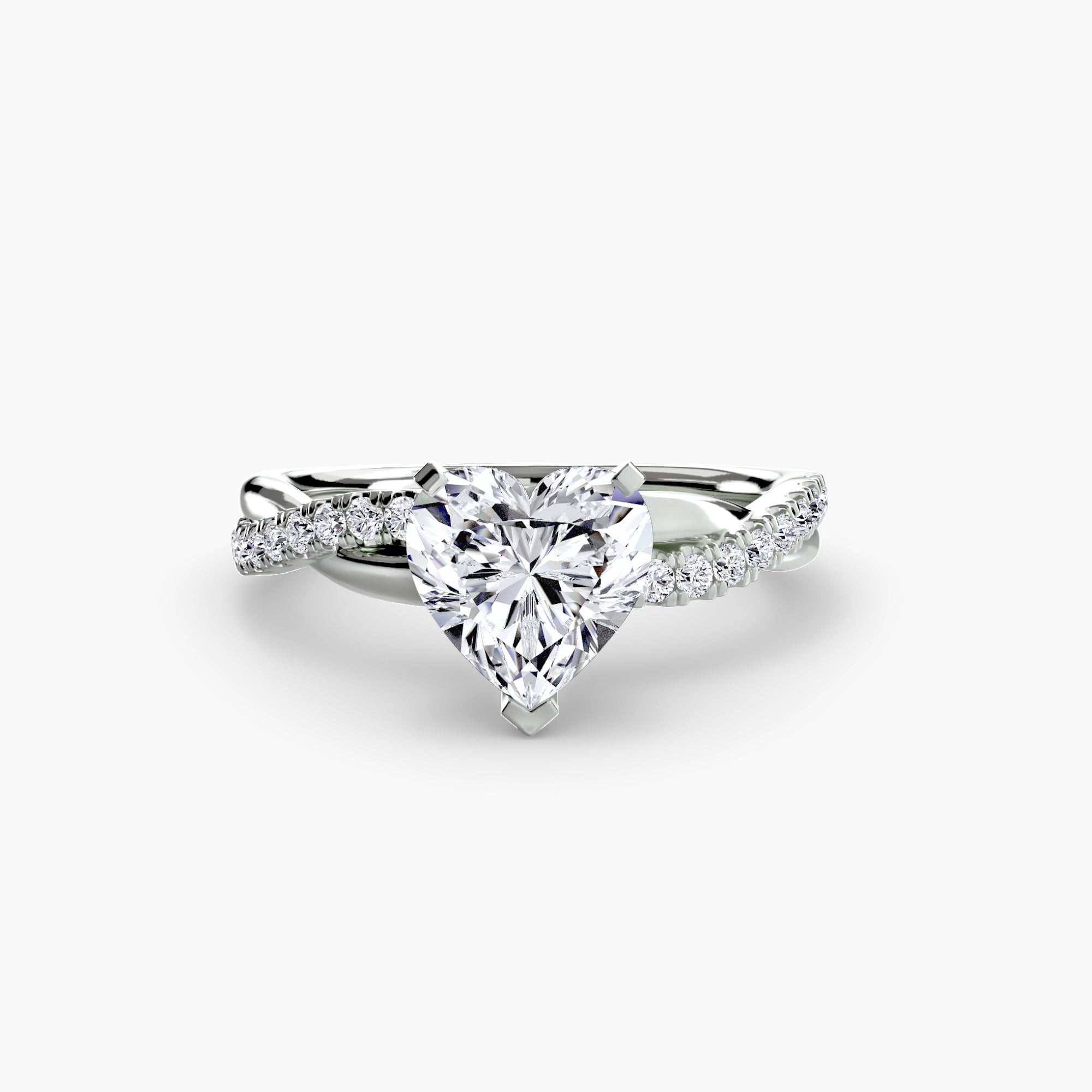 The Emerald Twist Pavé Ring-setting-The Diamond Setter