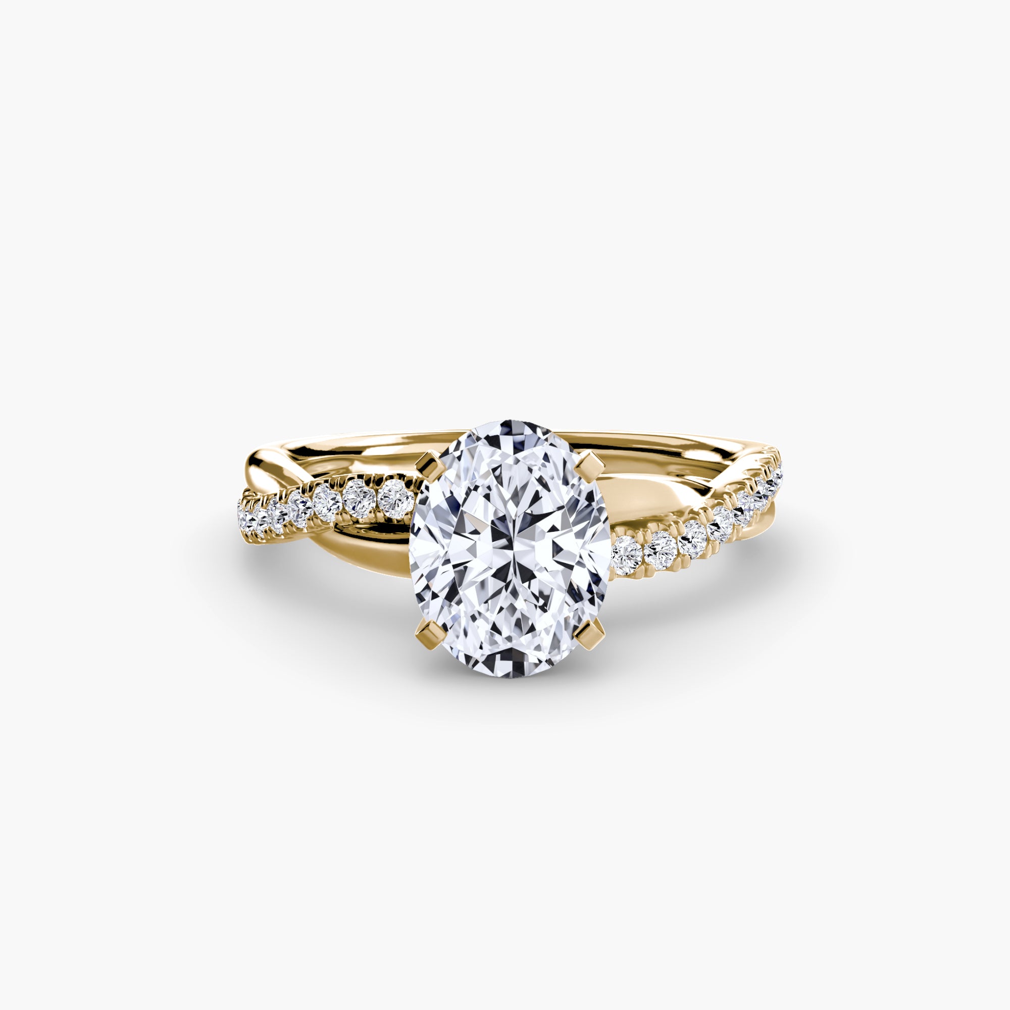 The Emerald Twist Pavé Ring-setting-The Diamond Setter