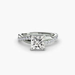 The Emerald Twist Pavé Ring-setting-The Diamond Setter
