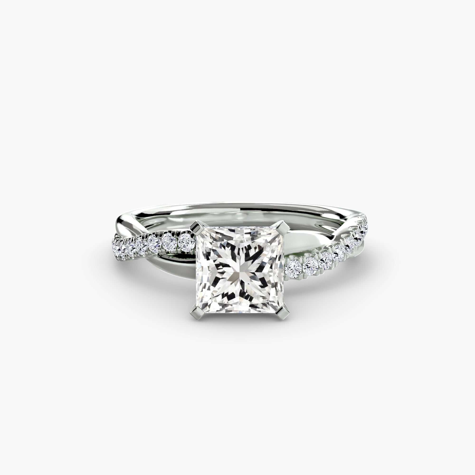 The Emerald Twist Pavé Ring-setting-The Diamond Setter