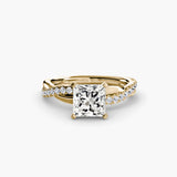 The Emerald Twist Pavé Ring-setting-The Diamond Setter