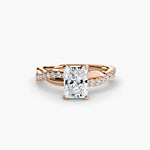 The Emerald Twist Pavé Ring-setting-The Diamond Setter