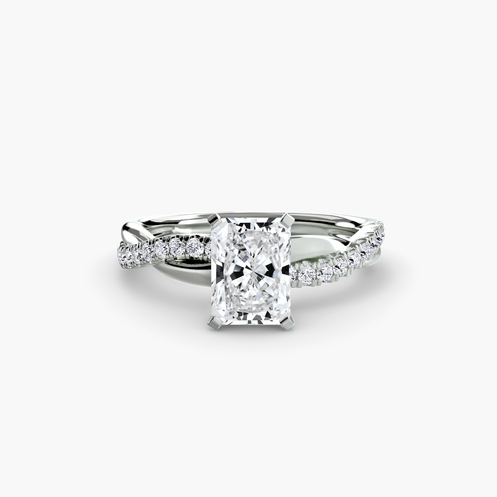 The Emerald Twist Pavé Ring-setting-The Diamond Setter