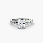 The Emerald Twist Pavé Ring-setting-The Diamond Setter