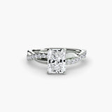 The Emerald Twist Pavé Ring-setting-The Diamond Setter