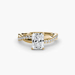 The Emerald Twist Pavé Ring-setting-The Diamond Setter