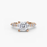 Solitaire with Eternity Pavé 2-setting-The Diamond Setter