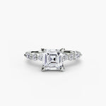 Solitaire with Eternity Pavé 2-setting-The Diamond Setter