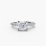 Solitaire with Eternity Pavé 2-setting-The Diamond Setter
