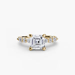 Solitaire with Eternity Pavé 2-setting-The Diamond Setter