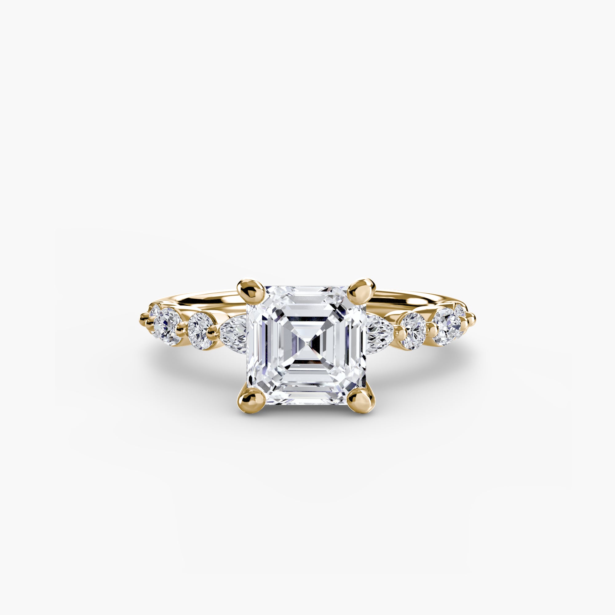 Solitaire with Eternity Pavé 2-setting-The Diamond Setter