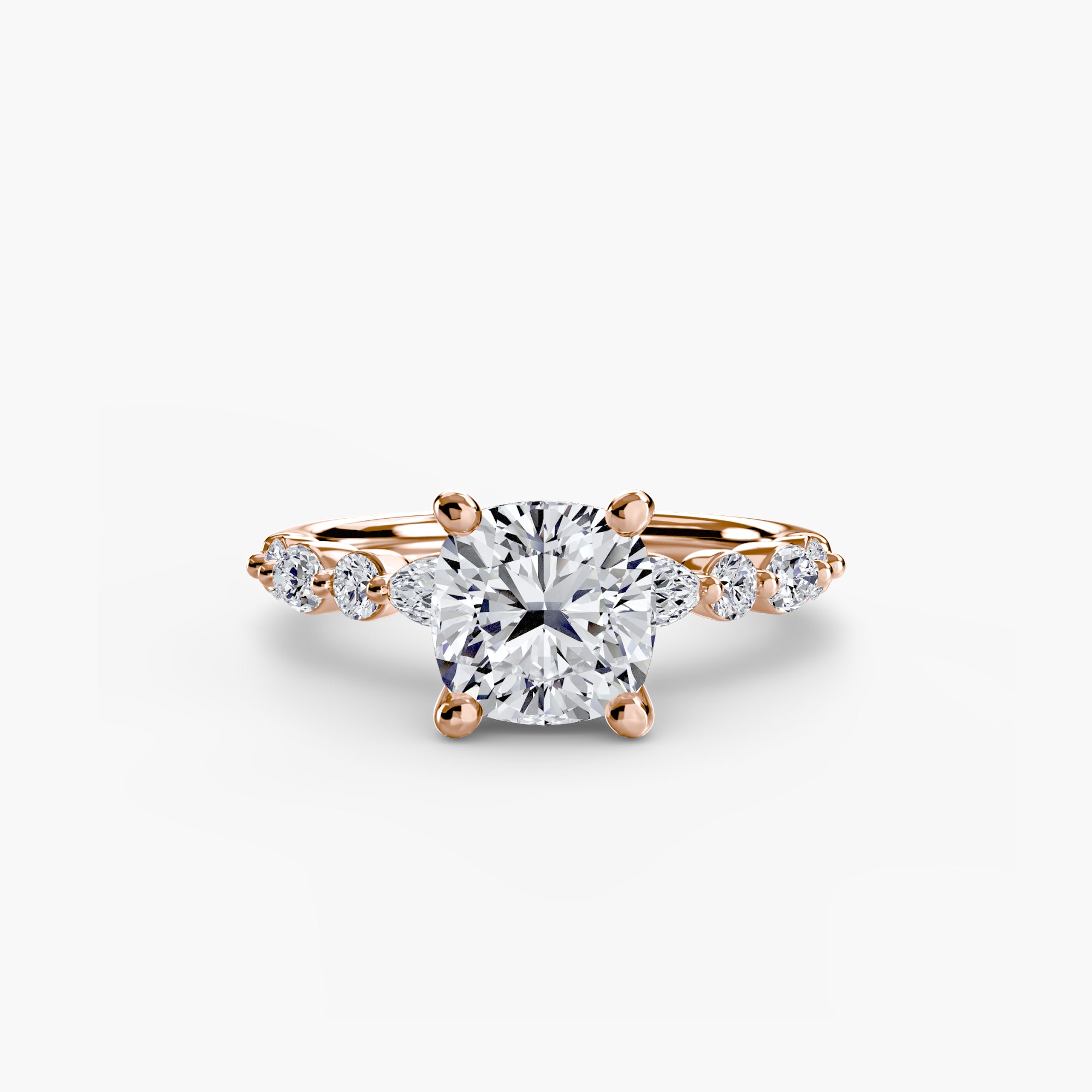 Solitaire with Eternity Pavé 2-setting-The Diamond Setter