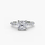 Solitaire with Eternity Pavé 2-setting-The Diamond Setter
