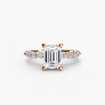 Solitaire with Eternity Pavé 2-setting-The Diamond Setter