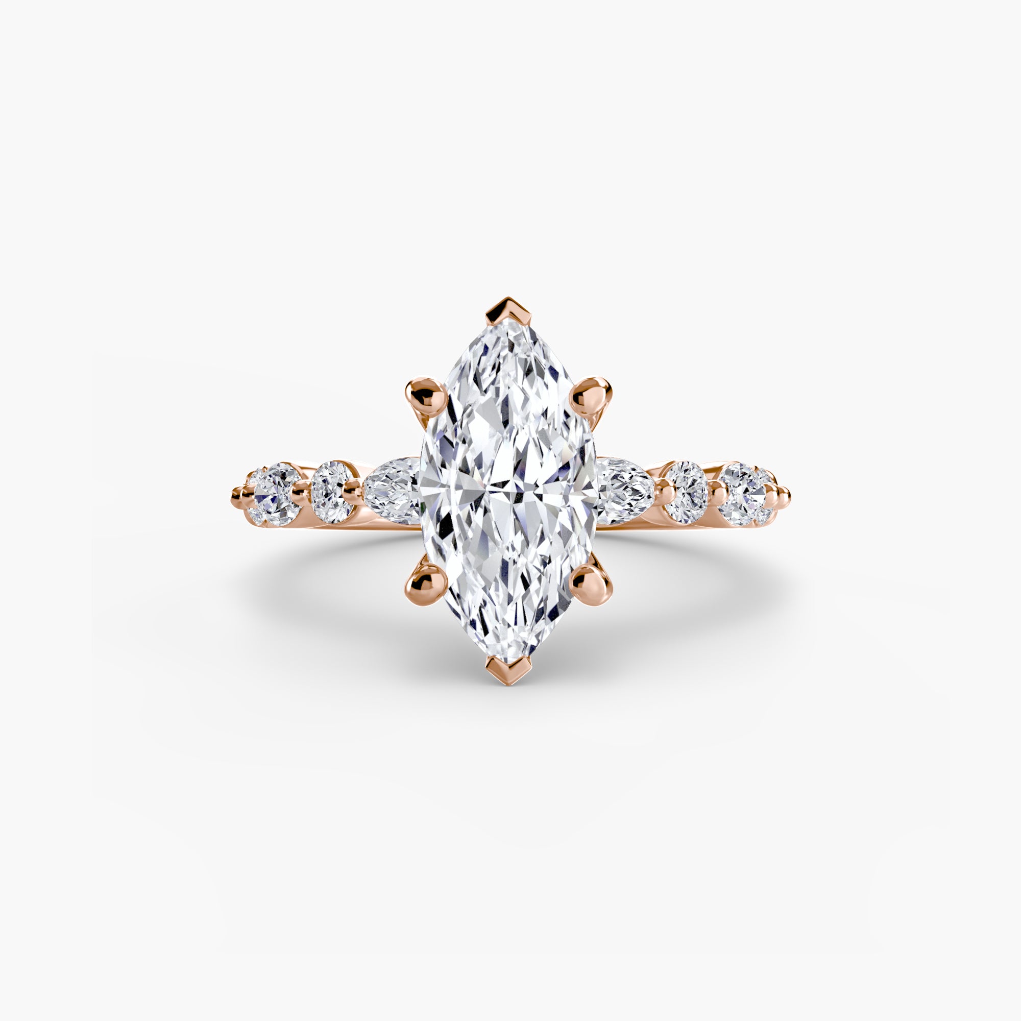 Solitaire with Eternity Pavé 2-setting-The Diamond Setter