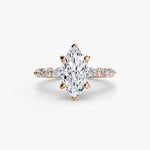 Solitaire with Eternity Pavé 2-setting-The Diamond Setter
