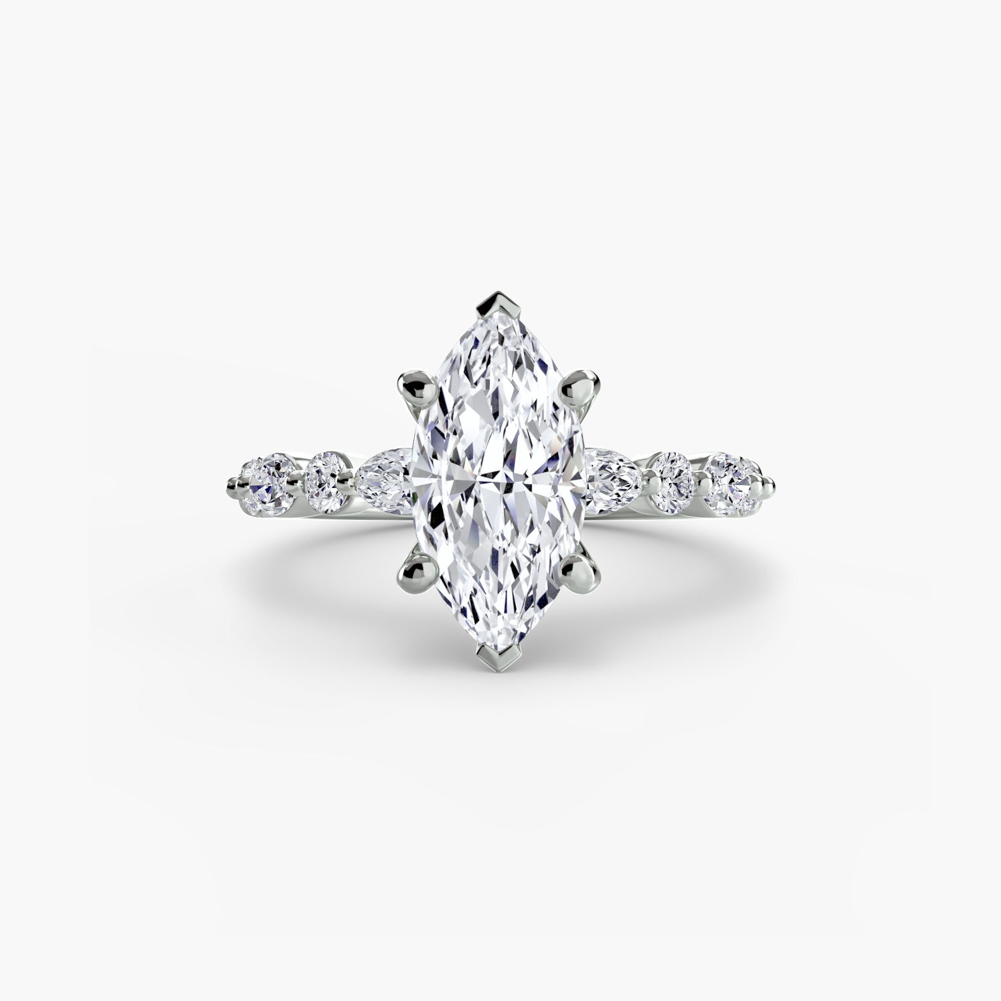 Solitaire with Eternity Pavé 2-setting-The Diamond Setter