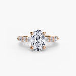 Solitaire with Eternity Pavé 2-setting-The Diamond Setter