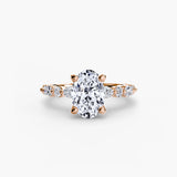 Solitaire with Eternity Pavé 2-setting-The Diamond Setter