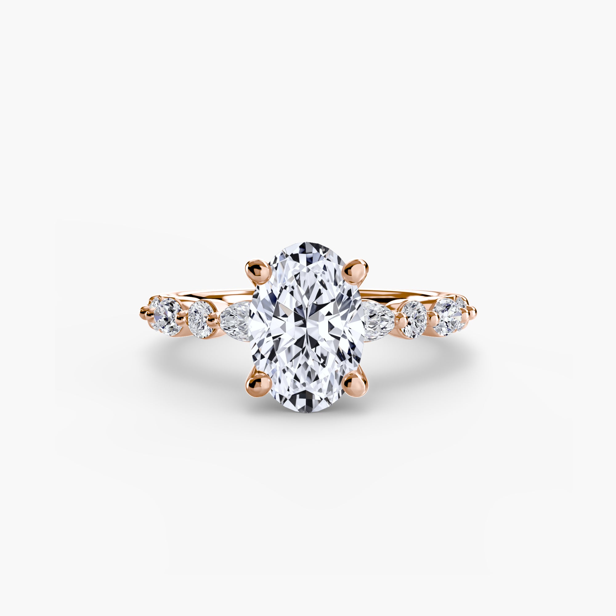 Solitaire with Eternity Pavé 2-setting-The Diamond Setter