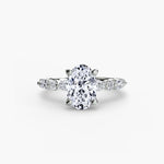 Solitaire with Eternity Pavé 2-setting-The Diamond Setter