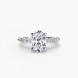 Solitaire with Eternity Pavé 2-setting-The Diamond Setter