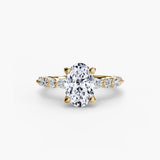 Solitaire with Eternity Pavé 2-setting-The Diamond Setter