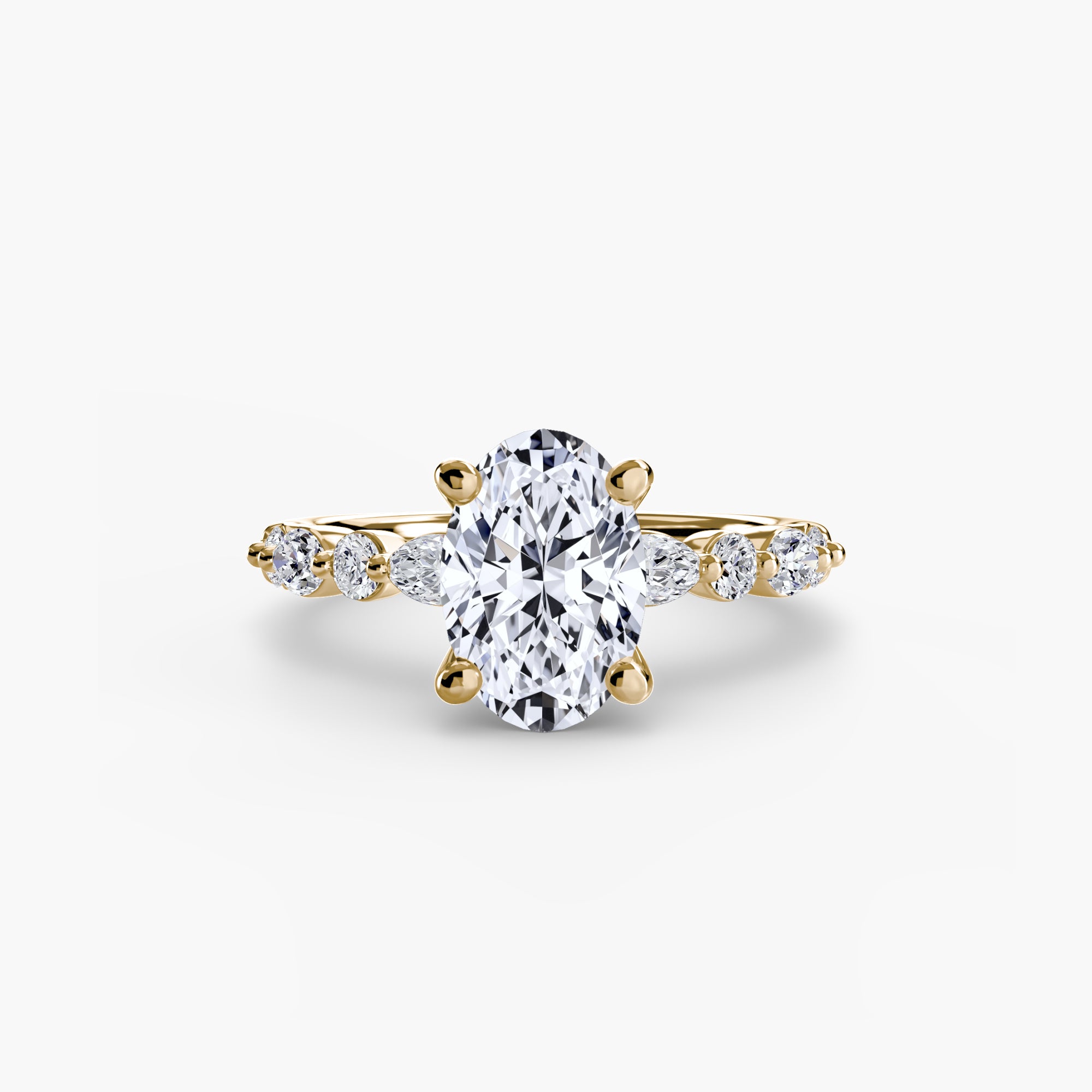 Solitaire with Eternity Pavé 2-setting-The Diamond Setter