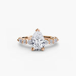 Solitaire with Eternity Pavé 2-setting-The Diamond Setter