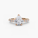 Solitaire with Eternity Pavé 2-setting-The Diamond Setter