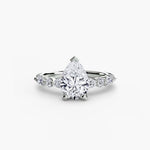 Solitaire with Eternity Pavé 2-setting-The Diamond Setter