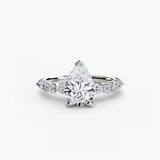 Solitaire with Eternity Pavé 2-setting-The Diamond Setter