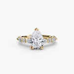 Solitaire with Eternity Pavé 2-setting-The Diamond Setter