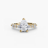 Solitaire with Eternity Pavé 2-setting-The Diamond Setter