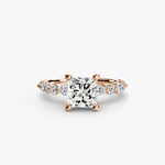 Solitaire with Eternity Pavé 2-setting-The Diamond Setter