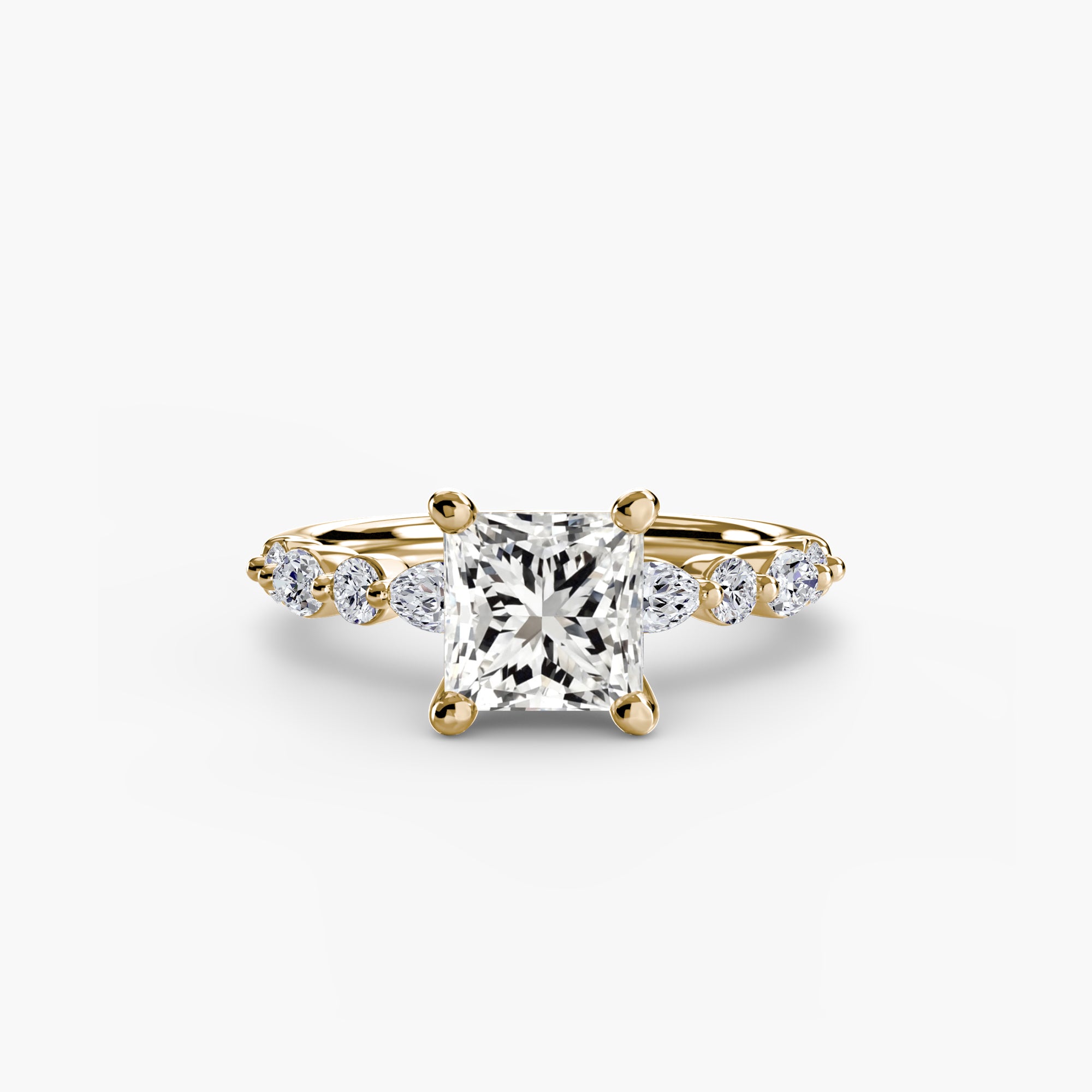 Solitaire with Eternity Pavé 2-setting-The Diamond Setter