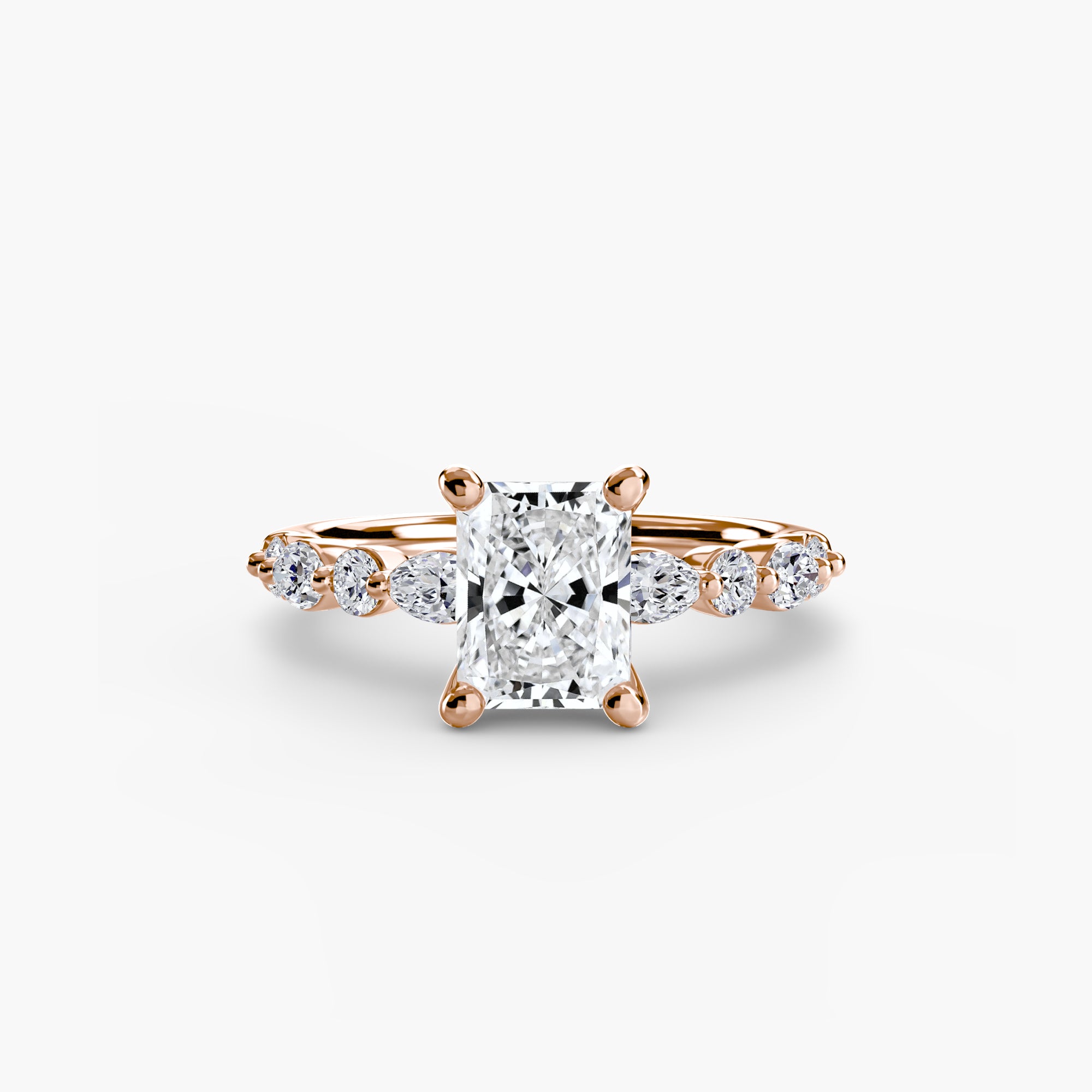 Solitaire with Eternity Pavé 2-setting-The Diamond Setter