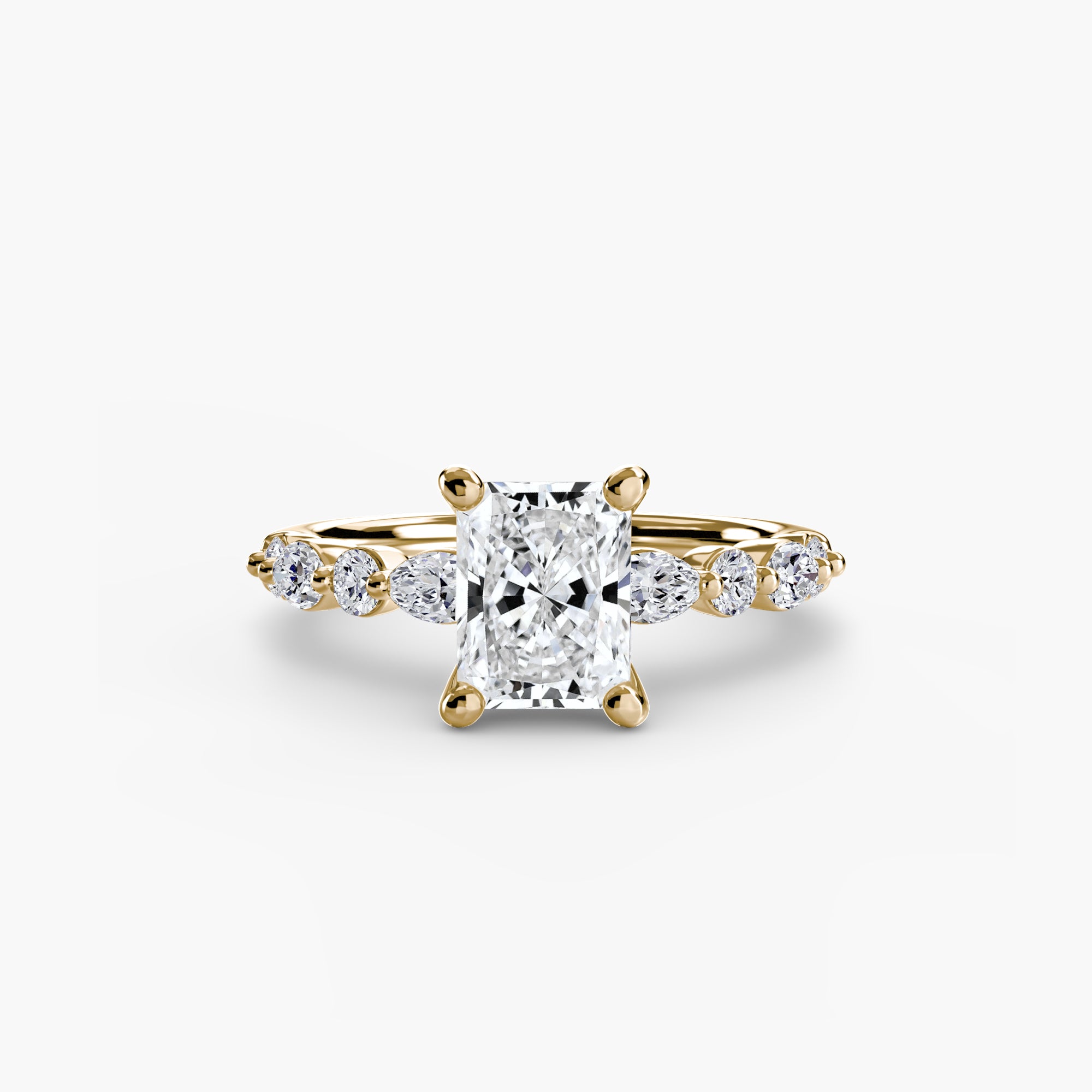 Solitaire with Eternity Pavé 2-setting-The Diamond Setter