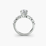 Solitaire with Eternity Pavé 2-setting-The Diamond Setter