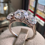 Platinum Trilogy 1.75ct Central Labgrown Diamond Ring-The Diamond Setter