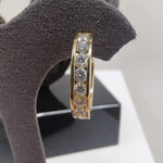 18ct Yellow Gold 2.76ctw Natural Diamond Hoop Earrings-The Diamond Setter