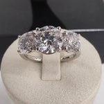 Platinum Trilogy 1.75ct Central Labgrown Diamond Ring-The Diamond Setter
