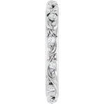 Floral inspired wedding band-The Diamond Setter