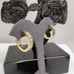 18ct Yellow Gold 2.76ctw Natural Diamond Hoop Earrings-The Diamond Setter