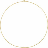 Yellow Gold 1.5 mm Barleycorn 18" Chain-The Diamond Setter