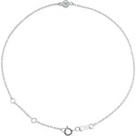 Dainty diamond station bracelet-The Diamond Setter