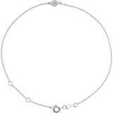 Dainty diamond station bracelet-The Diamond Setter