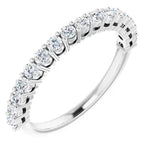 Claw set round diamond anniversary band-The Diamond Setter