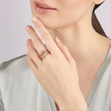 Ring Dune with 0.27ct natural diamonds-Ring-The Diamond Setter